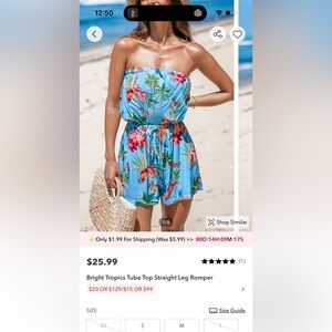 Beautiful multicolored tropical summer cover-up